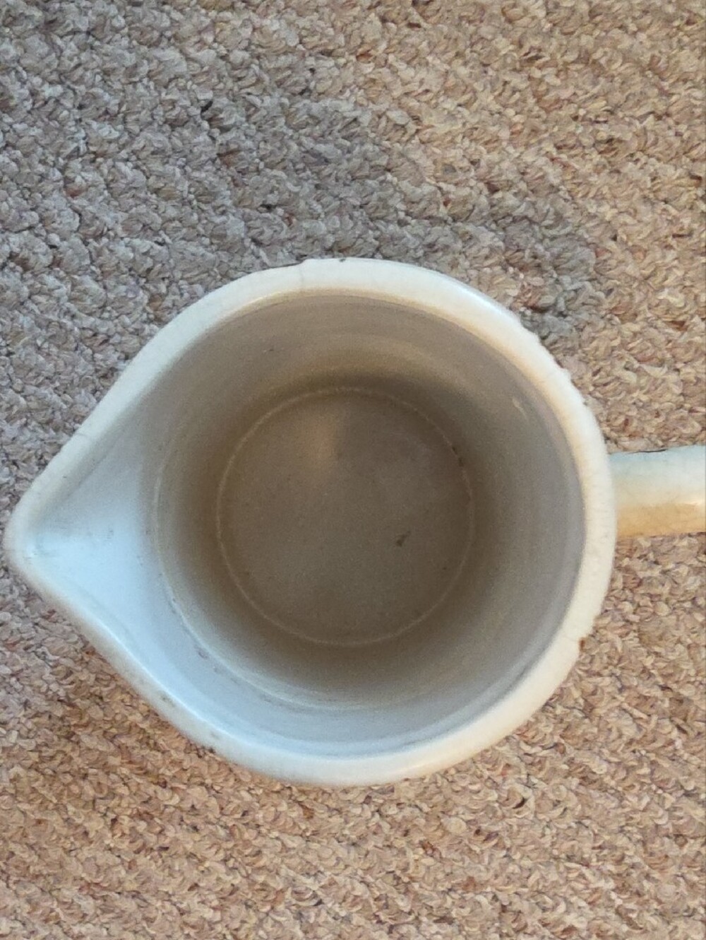 Rustic Cardinal Ceramic Pitcher - Cream and Red - Picture 3 of 3